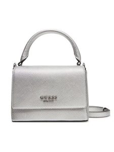 Guess Torebka HWZM96 43200 Srebrny. Szare torebki klasyczne Guess, z aplikacjami, ze skóry, bez dodatków. Za 299,99 zł.