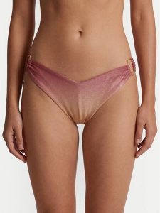 Guess Dół od bikini E6GO09 KF600 Różowy. Czerwone bikini Guess, z aplikacjami, z syntetyku. Za 239,99 zł.