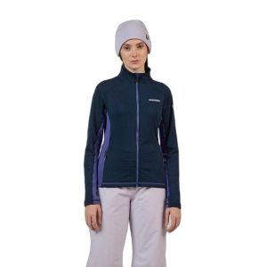 Kurtka narciarska damska z pełnym zamkiem Rossignol Blackside MIX. Niebieskie kurtki Rossignol, na zimę, bez wzorów, bez kaptura. Za 585,00 zł.