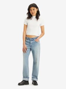 Levi's Dżinsy "501" - Regular fit - w kolorze błękitnym rozmiar: W31/L30. Niebieskie jeansy Levi's®, z aplikacjami. Za 245,38 zł.
