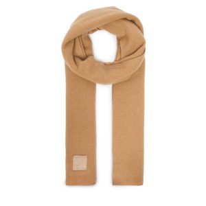 Szalik Calvin Klein. Brązowe szaliki Calvin Klein, bez wzorów. Za 429,99 zł.