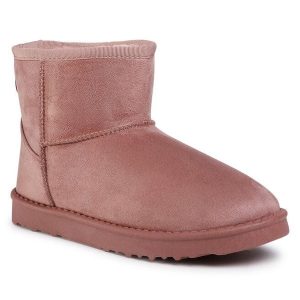 Śniegowce Jenny Fairy. Czerwone buty zimowe Jenny Fairy, bez obcasa, bez zapięcia. Za 39,99 zł.