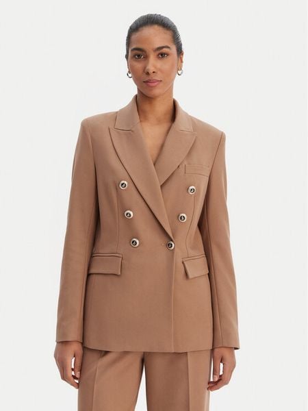 Morgan Marynarka 261-VFALI.F Brązowy Slim Fit. Brązowe marynarki i żakiety Morgan, bez wzorów, z wiskozy. Za 449,99 zł.