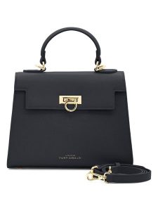 ATELIERS SAINT GERMAIN Skórzana torebka w kolorze czarnym - 26 x 20 x 11 cm rozmiar: onesize. Czarne torebki klasyczne ATELIERS SAINT GERMAIN, bez wzorów, z materiału, na ramię, bez dodatków. Za 500,99 zł.