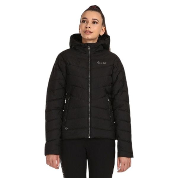 Damska kurtka puchowa Kilpi Tasha. Czarne kurtki Kilpi, na zimę, m, bez wzorów, z puchu, bez kaptura. Za 422,05 zł.
