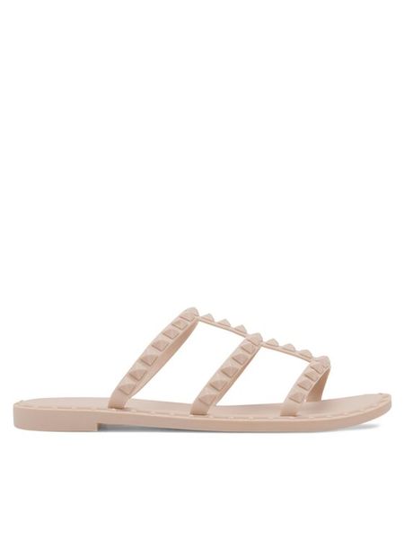 Jenny Fairy Klapki CT1011-7 Beżowy. Brązowe klapki Jenny Fairy, bez wzorów, ze skóry, bez obcasa. Za 39,99 zł.