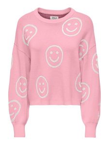 ONLY Sweter w kolorze jasnoróżowym rozmiar: XL. Różowe swetry oversize ONLY, xl, bez wzorów, bez ramiączek. Za 86,99 zł.