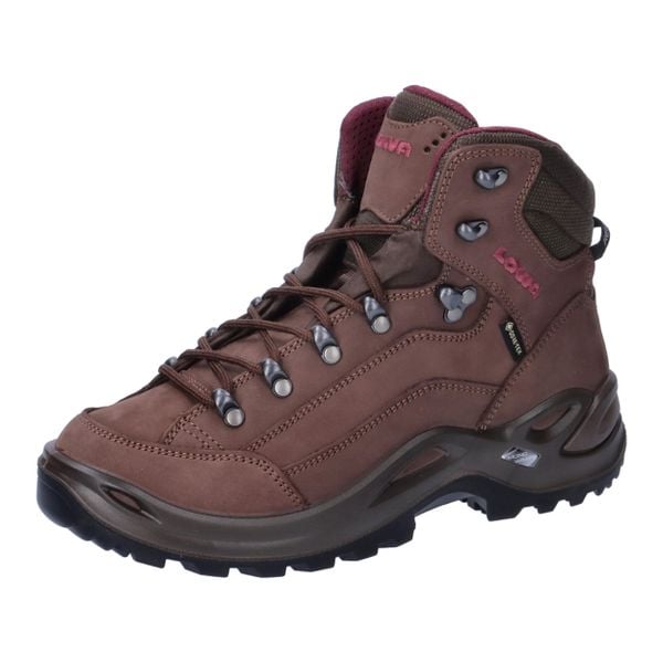 Buty trekkingowe damskie Lowa Renegade Mid Gtx. Brązowe buty trekkingowe Lowa, z materiału, za kostkę, bez zapięcia. Za 778,99 zł.