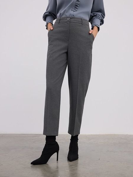 BGN Spodnie w kolorze antracytowym rozmiar: 38. Czarne spodnie z wysokim stanem BGN, bez wzorów, z materiału, z podwyższonym stanem. Za 140,86 zł.