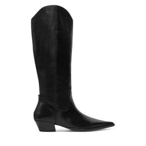 Kowbojki Vagabond Shoemakers. Czarne buty zimowe Vagabond Shoemakers, bez obcasa, na płaskiej podeszwie, bez zapięcia. Za 919,99 zł.