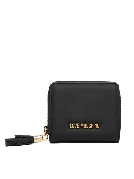 LOVE MOSCHINO Portfel JC5689PP1OKD0000 Czarny. Czarne portfele LOVE MOSCHINO, bez wzorów, ze skóry. Za 429,99 zł.