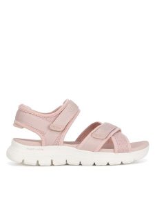 Skechers Sandały FLEX APPEAL 4.0 119487 Różowy. Czerwone sandały Skechers, bez wzorów, z materiału, bez obcasa, na płaskiej podeszwie, bez zapięcia. Za 179,99 zł.