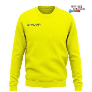 Bluza Givova Polarfleece Sport XL - Komfort i Styl. Żółte bluzy Givova, xl, bez wzorów, z poliesteru, bez kaptura. Za 163,99 zł.