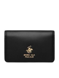 Beverly Hills Polo Club Portfel CWBEO-BHPC-W1-006-SS26 Czarny. Czarne portfele Beverly Hills Polo Club, bez wzorów, ze skóry. Za 69,99 zł.