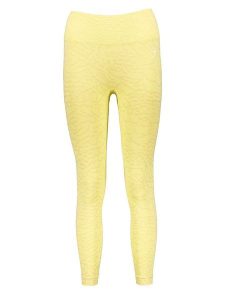 Gymshark Legginsy sportowe "Adapt Animal" w kolorze żółtym rozmiar: M. Żółte legginsy Gymshark, m, bez wzorów, z materiału, outdoorowe. Za 79,03 zł.