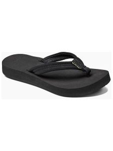 Reef Japonki "Reef Cushion Breeze" w kolorze czarnym rozmiar: 40. Czarne klapki Reef, bez wzorów, z otwartym noskiem, bez obcasa. Za 158,10 zł.