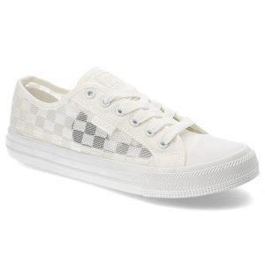 Białe Trampki Big Star Modne Buty Damskie. Białe trampki Big Star, bez wzorów, bez zapięcia. Za 129,00 zł.