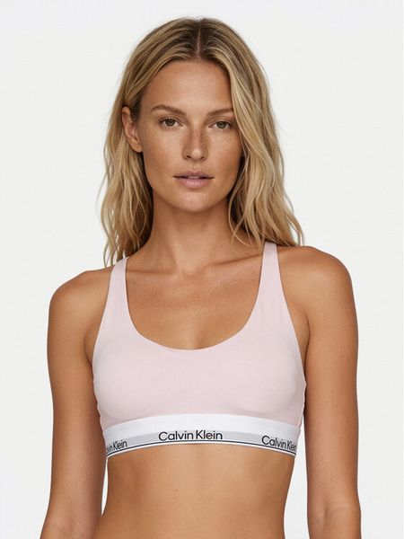 Calvin Klein Underwear Biustonosz braletka LV00QF8503 Różowy. Czerwone biustonosze Calvin Klein Underwear, bez wzorów, z bawełny. Za 169,99 zł.