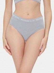 Tommy Hilfiger Figi klasyczne z wysokim stanem UW0UW05724 Niebieski. Niebieskie figi TOMMY HILFIGER, bez wzorów, z bawełny. Za 89,99 zł.