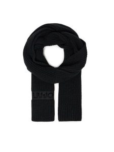 Liu Jo Szalik 2F5056 M0300 Czarny. Czarne rękawiczki Liu Jo, bez wzorów, z materiału. Za 299,99 zł.