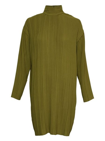 MOSS COPENHAGEN Sukienka "Bevin" w kolorze khaki rozmiar: M. Brązowe sukienki Moss Copenhagen, m, bez wzorów, bez kołnierzyka, bez ramiączek, mini. Za 104,89 zł.