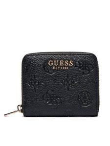Guess Portfel Cresidia II Slg SWPD98 88137 Czarny. Czarne portfele Guess, z aplikacjami, ze skóry. Za 179,99 zł.