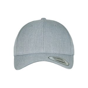 Czapka Flexfit curved classic. Szare czapki FLEXFIT, bez wzorów, z bawełny, klasyczne. Za 67,40 zł.