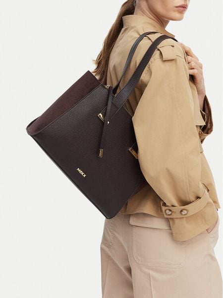MEXX Torebka CEO-MEXX-L-020-08 Brązowy. Brązowe shopper bag Mexx, bez wzorów, ze skóry, bez dodatków. Za 219,99 zł.