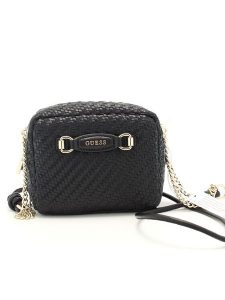Guess Torba HWWG95 30140 Czarny. Czarne listonoszki Guess, z aplikacjami, ze skóry, bez dodatków. Za 319,99 zł.