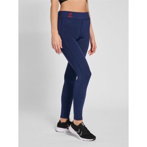 Damskie pełne legginsy Hummel q4 Hw. Niebieskie legginsy Hummel, bez wzorów, z dżerseju. Za 190,00 zł.