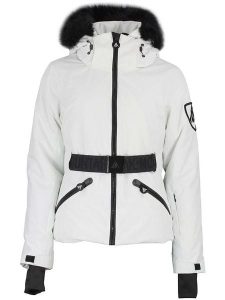 Peak Mountain Kurtka narciarska "Alcone" w kolorze białym rozmiar: XXL. Białe kurtki sportowe Peak Mountain, m, bez wzorów, z tkaniny, bez kaptura, narciarskie. Za 523,38 zł.
