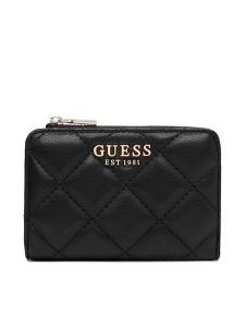 Guess Portfel Juliet Slg SWQG24 56156 Czarny. Czarne portfele Guess, z aplikacjami, ze skóry. Za 264,99 zł.