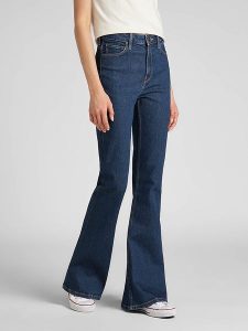 Lee Dżinsy "Breese" - Slim fit - w kolorze granatowym rozmiar: W25/L33. Niebieskie jeansy Lee, z aplikacjami, z podwyższonym stanem. Za 158,10 zł.