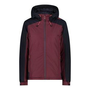 Kurtka damska turystyczna CMP 33Z1636. Czerwone kurtki CMP, xl, bez wzorów, bez kaptura. W wyprzedaży za 349,99 zł.