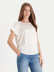 JOOP! Bluzka 30044802 Écru Regular Fit. Bluzki JOOP!, bez wzorów, z wiskozy, bez kołnierzyka, bez ramiączek. Za 379,99 zł.