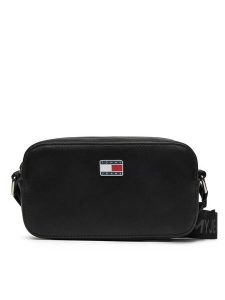 Tommy Jeans Torebka AW0AW16961 Czarny. Czarne listonoszki Tommy Jeans, bez wzorów, z jeansu, bez dodatków. Za 239,99 zł.