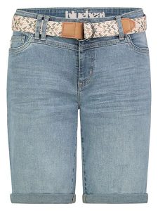 Sublevel Bermudy dżinsowe w kolorze błękitnym rozmiar: XS. Niebieskie szorty Sublevel, z aplikacjami, ze skóry, klasyczne. Za 113,99 zł.
