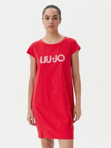 Liu Jo Beachwear Sukienka codzienna VA5194 JS003 Czerwony Regular Fit. Czerwone kombinezony Liu Jo Beachwear, na co dzień, s, bez wzorów, z bawełny, bez kołnierzyka, bez ramiączek, proste. Za 239,99 zł.