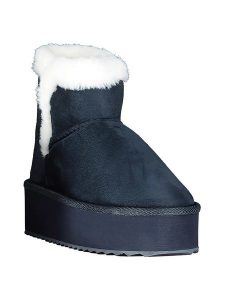 Geographical Norway Botki zimowe "Oslo" w kolorze granatowym rozmiar: 41. Niebieskie botki Geographical Norway, na zimę, bez wzorów, z materiału, bez obcasa, na platformie, bez zapięcia. Za 86,99 zł.