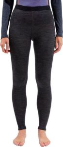 Legginsy termoaktywne damskie Odlo Natural Performance PW 150 BL Bottom Long. Szare legginsy ODLO, bez wzorów, z materiału, z podwyższonym stanem, długie. Za 247,49 zł.