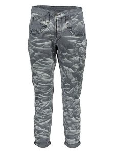 Herrlicher Dżinsy - Slim fit - w kolorze szarym rozmiar: W27. Szare jeansy Herrlicher, z aplikacjami, ze skóry, z podwyższonym stanem. Za 131,74 zł.