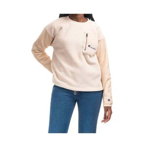 Bluza polarowa damska Champion Crewneck Polartec. Białe bluzy Champion, s, bez wzorów, z polaru, bez kaptura. W wyprzedaży za 252,00 zł.
