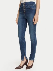Rinascimento Jeansy CFC0129903003 Niebieski Skinny Fit. Niebieskie jeansy Rinascimento, bez wzorów, z bawełny. Za 629,99 zł.