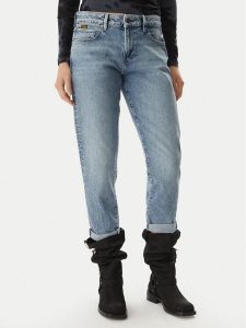 G-Star Raw Jeansy Kate D15264-D930 Niebieski Boyfriend Fit. Niebieskie jeansy G-Star Raw, bez wzorów, z bawełny. Za 389,99 zł.