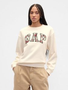 GAP Bluza w kolorze kremowym rozmiar: XS. Brązowe bluzy GAP, xs, bez wzorów, bez kaptura. Za 106,13 zł.