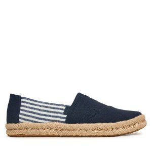 Espadryle Toms. Niebieskie espadryle Toms, bez wzorów, bez obcasa. Za 349,99 zł.