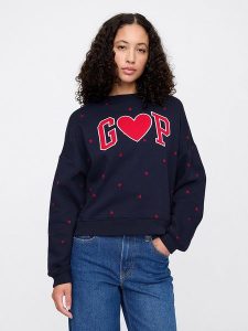 GAP Bluza w kolorze granatowym rozmiar: S. Niebieskie bluzy GAP, s, bez wzorów, bez kaptura. Za 127,35 zł.
