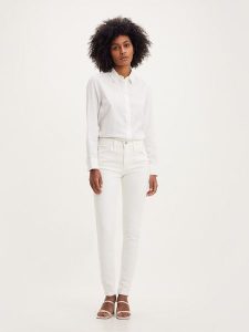 Levi´s Dżinsy "720" - Super Skinny fit - w kolorze kremowym rozmiar: W29/L32. Brązowe jeansy z aplikacjami. Za 140,53 zł.