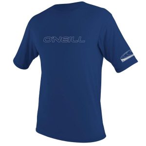 Koszulka O'Neill Basic Skins Sun. Niebieskie bluzki O'Neill, xl, bez wzorów, ze skóry, sportowe, bez kołnierzyka, bez ramiączek. Za 178,00 zł.