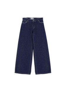 Please Jeansy P2O2CQZNRM Niebieski Wide Leg. Niebieskie jeansy Please, bez wzorów, z bawełny. Za 229,99 zł.